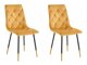 Conjunto de cadeiras Denton 1031 (Amarelo + Preto)