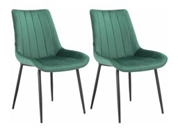 Conjunto de cadeiras Denton 1035 (Verde + Preto)