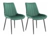 Krēslu komplekts Denton 1035 (Zaļš + Melns)