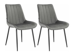 Набор стульев Denton 1035 (Светло-серый + Чёрный)