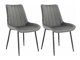 Набор стульев Denton 1035 (Светло-серый + Чёрный)