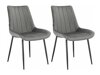 Set stolica Denton 1035 (Svijetlo siva + Crna)