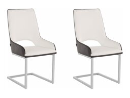 Conjunto de cadeiras Denton 1043 (Branco + Preto)