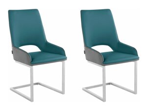 Набор стульев Denton 1043 (Антрацит + Бирюзовый)