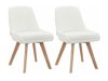 Set di sedie Denton 1045 (Bianco + Quercia)
