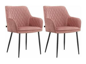 Krēslu komplekts Denton 1047 (Tumši rozā)