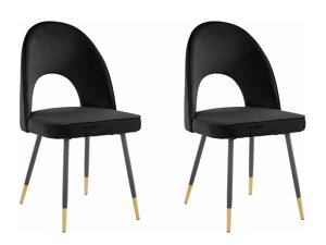 Conjunto de sillas Denton 1070 (Negro)