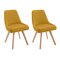 Set di sedie Denton 1072 (Giallo + Rovere chiaro)