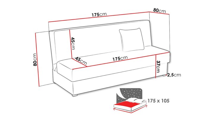 Sofa lova 110086