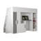 Letto alto Hartford 355 (Bianco + Grigio lucido + Bianco lucido)