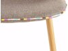Conjunto de cadeiras Denton 1098 (Cappucino + Brilhante madeira)