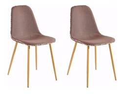 Conjunto de sillas Denton 1098 (Marrón + Luminoso madera)