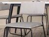 Маса и столове за трапезария Dallas 3301 (Черен + Светло сив)