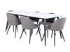 Маса и столове за трапезария Dallas 3303 (Черен + Сив)