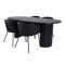 Conjunto de comedor Dallas 3313 (Negro)