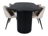 Маса и столове за трапезария Dallas 3321 (Черен + Beige)