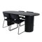 Conjunto de comedor Dallas 3322 (Negro)