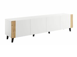 Mobile porta TV Charlotte 184 (Bianco + Craft quercia)