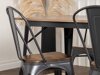 Маса и столове за трапезария Dallas 3366 (Opex + Тъмно сив)