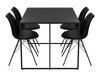 Маса и столове за трапезария Parkland 388 (Черен)