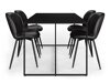 Маса и столове за трапезария Parkland 391 (Черен)
