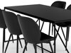 Маса и столове за трапезария Parkland 395 (Черен)