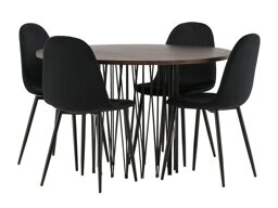 Маса и столове за трапезария Dallas 3370 (Черен)