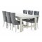 Set sala da pranzo Parkland 399 (Grigio + Bianco)