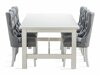 Conjunto de comedor Parkland 399 (Gris + Blanco)