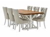 Маса и столове за трапезария Parkland 400 (Beige + Бял)