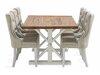 Маса и столове за трапезария Parkland 400 (Beige + Бял)