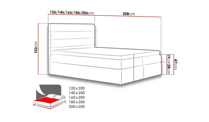 Континентальная кровать 140137