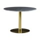 Asztal Concept 55 175 (Szürke márvány + Sárgaréz)