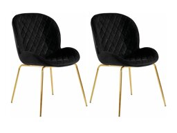 Набор стульев Denton 1113 (Чёрный + Золотой)