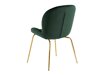 Conjunto de sillas Denton 1113 (Verde + Dorado)