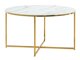 Tavolino da caffè Concept 55 203 (Marmo bianco + D'oro)
