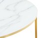 Žurnālu galdiņš Concept 55 203 (Balts marmors + Zelta)