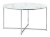 Žurnālu galdiņš Concept 55 203 (Balts marmors + Sudraba)