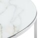 Klubska mizica Concept 55 203 (Beli marmor + Srebrna)