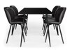 Маса и столове за трапезария Parkland 445 (Черен)