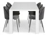 Маса и столове за трапезария In Living 325 (Сив + Сребро)