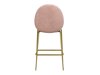 Низкий барный стул Tulsa 516 (Розовый + Латунь)