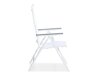 Conjunto de mesa e cadeiras Comfort Garden 1535 (Branco + Cinzento)