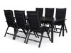 Conjunto de mesa e cadeiras Comfort Garden 1254 (Cinzento escuro)