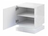 Комплект нощни шкафчета Charlotte 187 (Бял + Бял гланц)