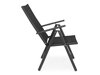 Conjunto de mesa y sillas Comfort Garden 1327 (Negro + Gris)