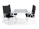 Laua ja toolide komplekt Riverside 493 (Must)