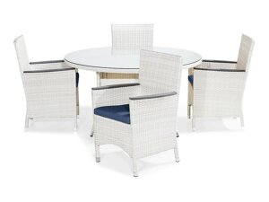 Conjunto de mesa y sillas Riverside 481 (Azul)