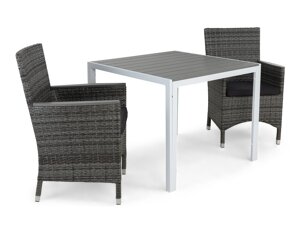 Conjunto de mesa y sillas Riverside 490 (Negro)