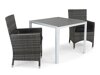 Asztal és szék garnitúra Riverside 490 (Fekete)